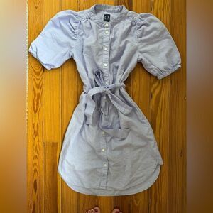 Gap Linen Blend Shirt Dress